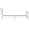 Sengeramme med fotballdesign grå metall 90x200 cm