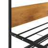 Uttrekkbar sengeramme svart metall 90x200 cm