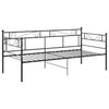 Ramme til sovesofa svart metall 90x200 cm