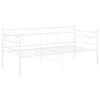 Ramme til sovesofa hvit metall 90x200 cm