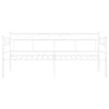 Ramme til sovesofa hvit metall 90x200 cm