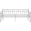 Ramme til sovesofa grå metall 90x200 cm