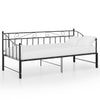 Uttrekkbar ramme til sovesofa svart metall 90x200 cm