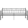 Uttrekkbar ramme til sovesofa svart metall 90x200 cm