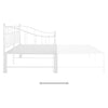 Uttrekkbar ramme til sovesofa hvit metall 90x200 cm