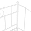 Uttrekkbar ramme til sovesofa hvit metall 90x200 cm