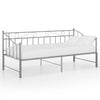 Uttrekkbar ramme til sovesofa grå metall 90x200 cm