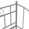 Uttrekkbar ramme til sovesofa grå metall 90x200 cm