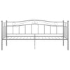 Ramme til sovesofa grå metall 90x200 cm
