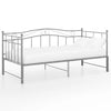 Uttrekkbar ramme til sovesofa grå metall 90x200 cm