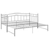 Uttrekkbar ramme til sovesofa grå metall 90x200 cm