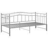 Uttrekkbar ramme til sovesofa grå metall 90x200 cm
