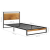 Sengeramme metall 100x200 cm