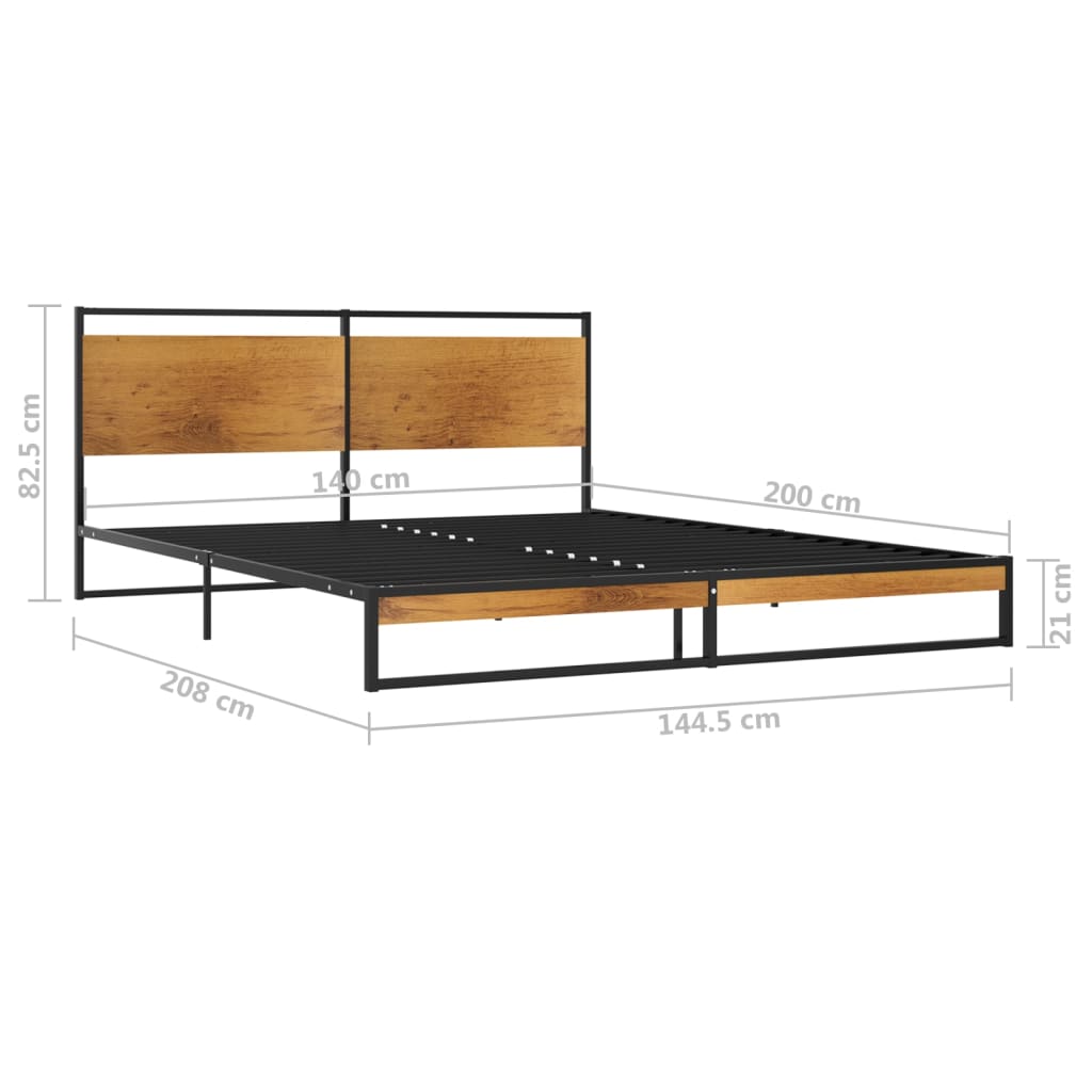 Sengeramme metall 140x200 cm