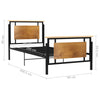 Sengeramme metall 90x200 cm