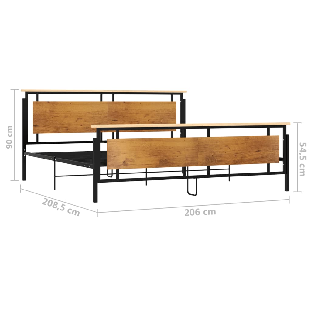 Sengeramme metall 200x200 cm