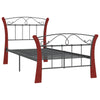 Sengeramme svart metall 90x200 cm