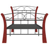 Sengeramme svart metall 90x200 cm