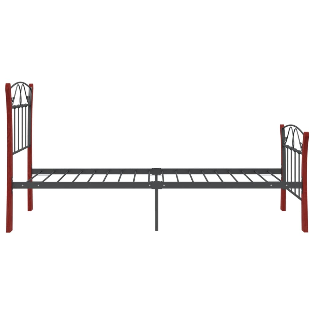 Sengeramme svart metall 90x200 cm