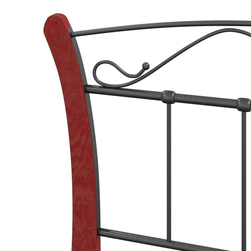 Sengeramme svart metall 90x200 cm