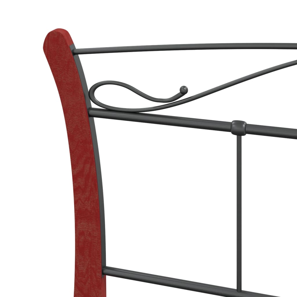 Sengeramme svart metall 120x200 cm