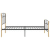 Sengeramme svart metall 100x200 cm