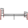 Sengeramme metall og heltre eik 90x200 cm