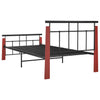 Sengeramme metall og heltre eik 90x200 cm