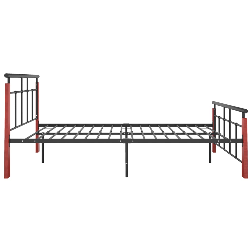 Sengeramme metall og heltre eik 120x200 cm