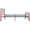Sengeramme metall og heltre eik 120x200 cm