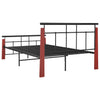 Sengeramme metall og heltre eik 120x200 cm