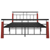 Sengeramme metall og heltre eik 140x200 cm