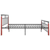 Sengeramme metall og heltre eik 140x200 cm