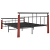 Sengeramme metall og heltre eik 140x200 cm
