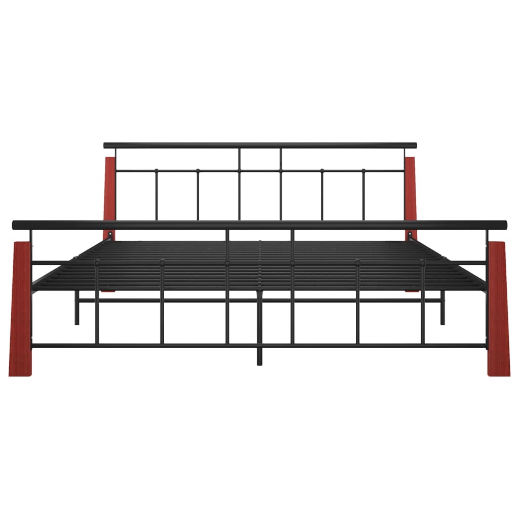 Sengeramme metall og heltre eik 180x200 cm
