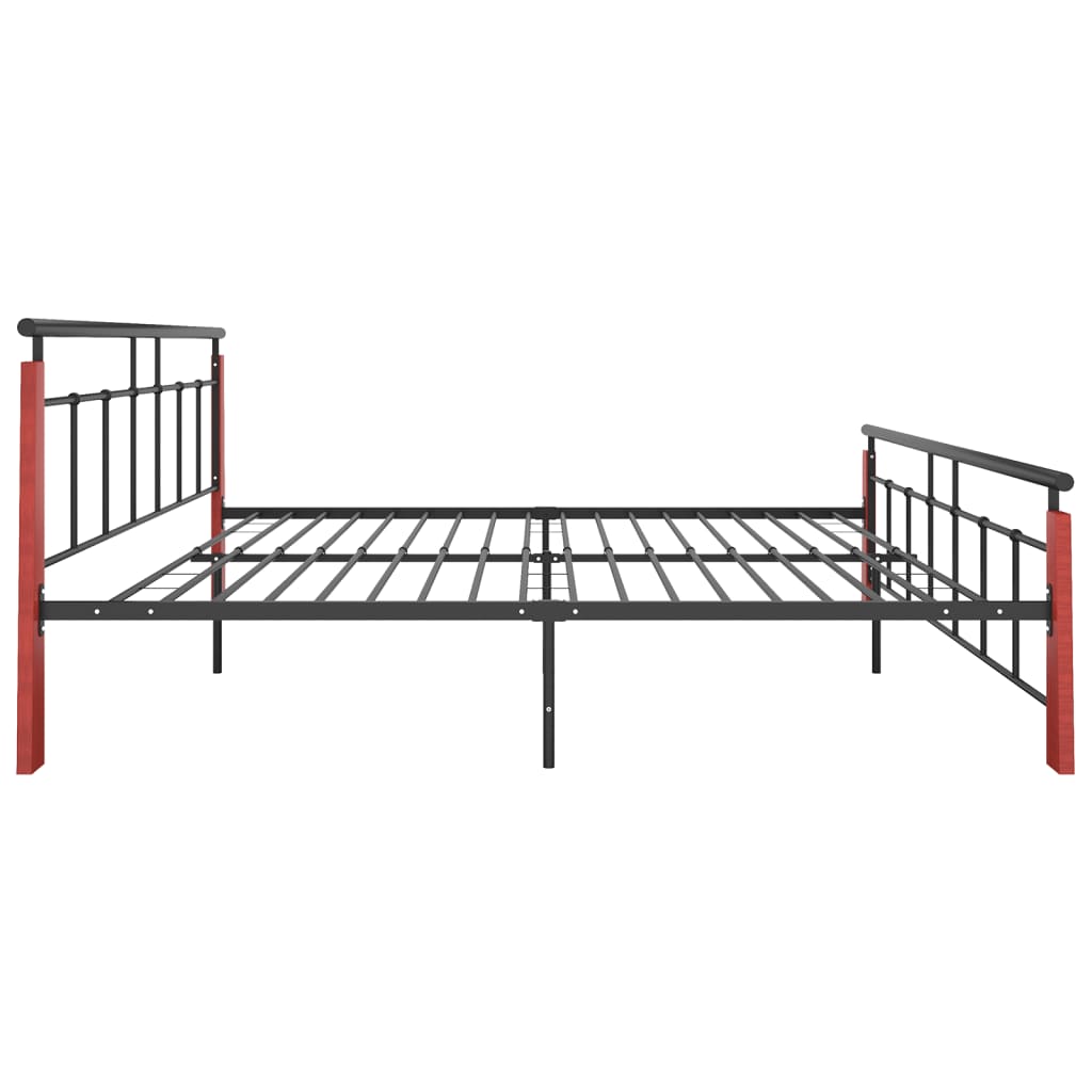 Sengeramme metall og heltre eik 180x200 cm