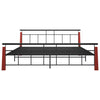 Sengeramme metall og heltre eik 200x200 cm