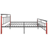 Sengeramme metall og heltre eik 200x200 cm