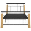 Sengeramme metall og heltre eik 90x200 cm