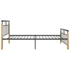 Sengeramme metall og heltre eik 90x200 cm