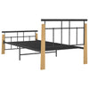 Sengeramme metall og heltre eik 90x200 cm