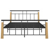 Sengeramme metall og heltre eik 140x200 cm