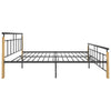 Sengeramme metall og heltre eik 180x200 cm