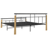 Sengeramme metall og heltre eik 180x200 cm