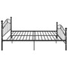 Sengeramme svart metall 140x200 cm