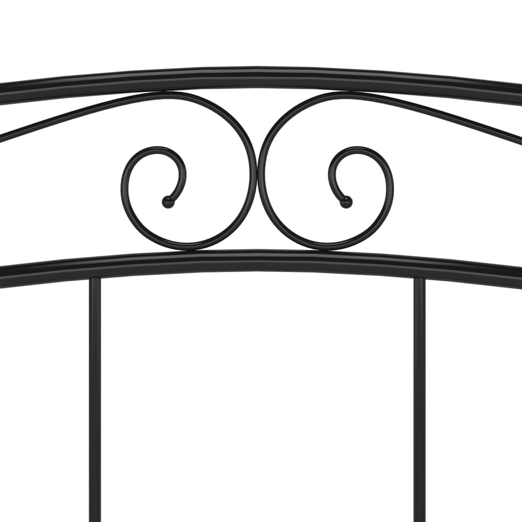 Sengeramme svart metall 140x200 cm