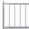 Sengeramme grå metall 100x200 cm