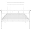 Sengeramme hvit metall 100x200 cm