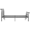 Sengeramme svart metall 120x200 cm