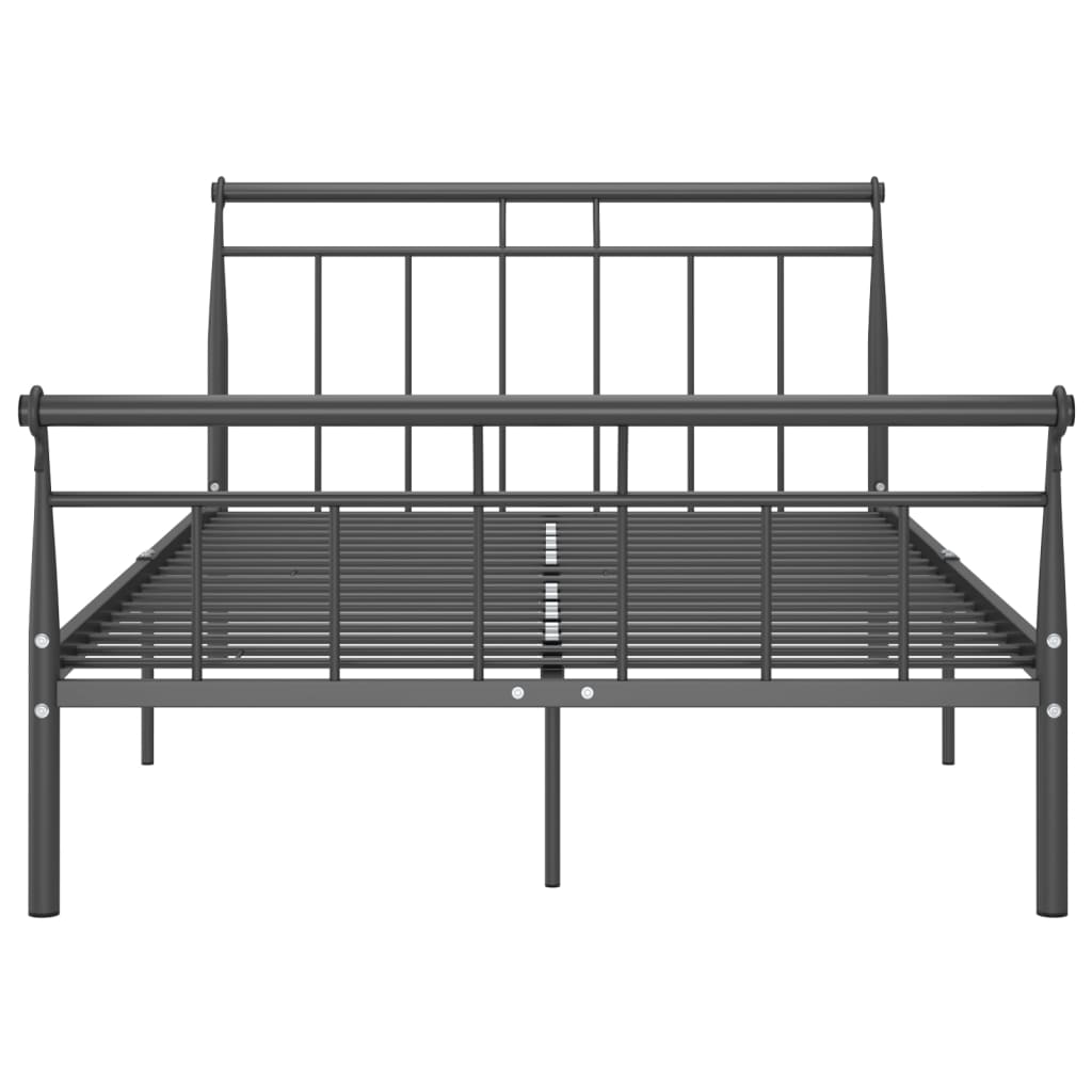 Sengeramme svart metall 120x200 cm